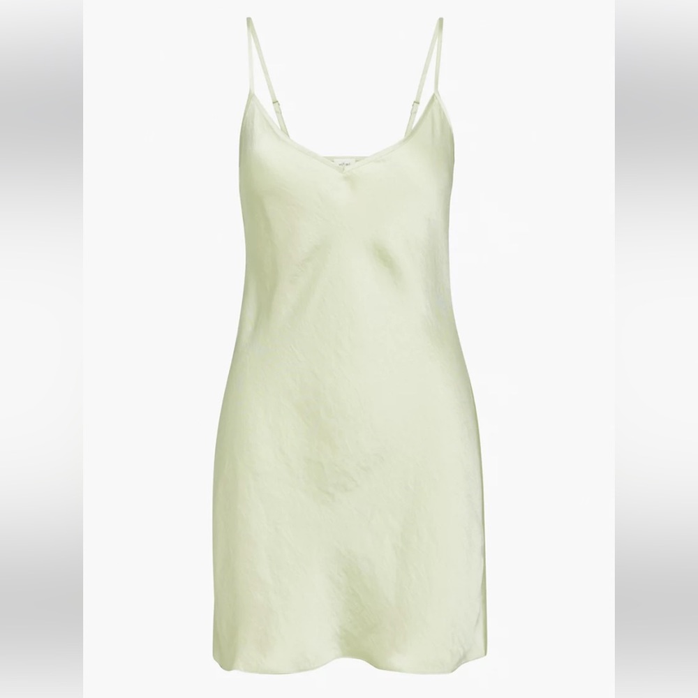 NWT Aritzia light green sage slip dress M